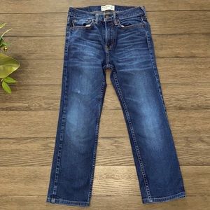 Boys straight jeans dark wash Abercrombie kids